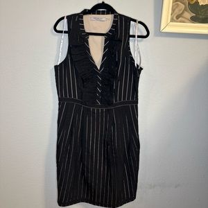 Black Sheer Lined  Marc Andrews Ruffle Dress